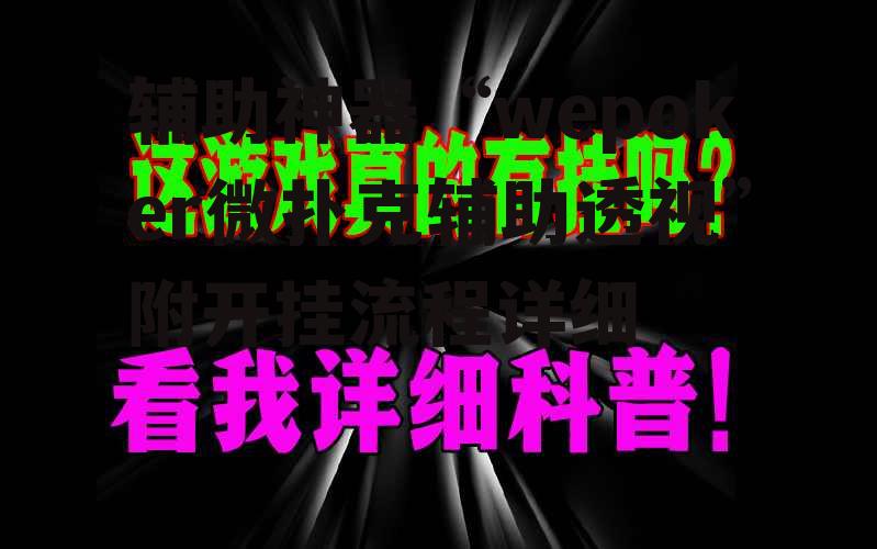 辅助神器“wepoker微扑克辅助透视”附开挂流程详细 p3