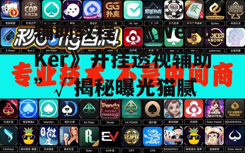 辅助教程“《WePoKer》开挂透视辅助”√揭秘曝光猫腻 p1
