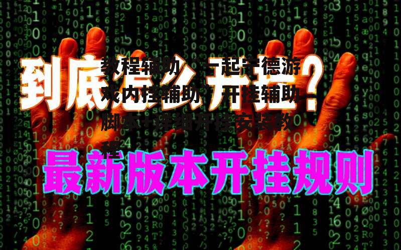 教程辅助“一起宁德游戏内挂辅助”开挂辅助脚本+详细开挂安装教程 p1