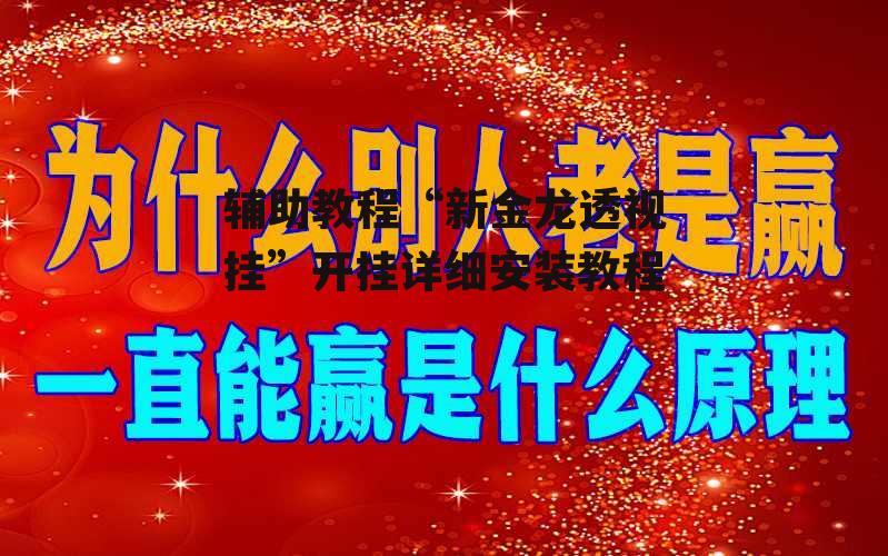辅助教程“新金龙透视挂”开挂详细安装教程 p3